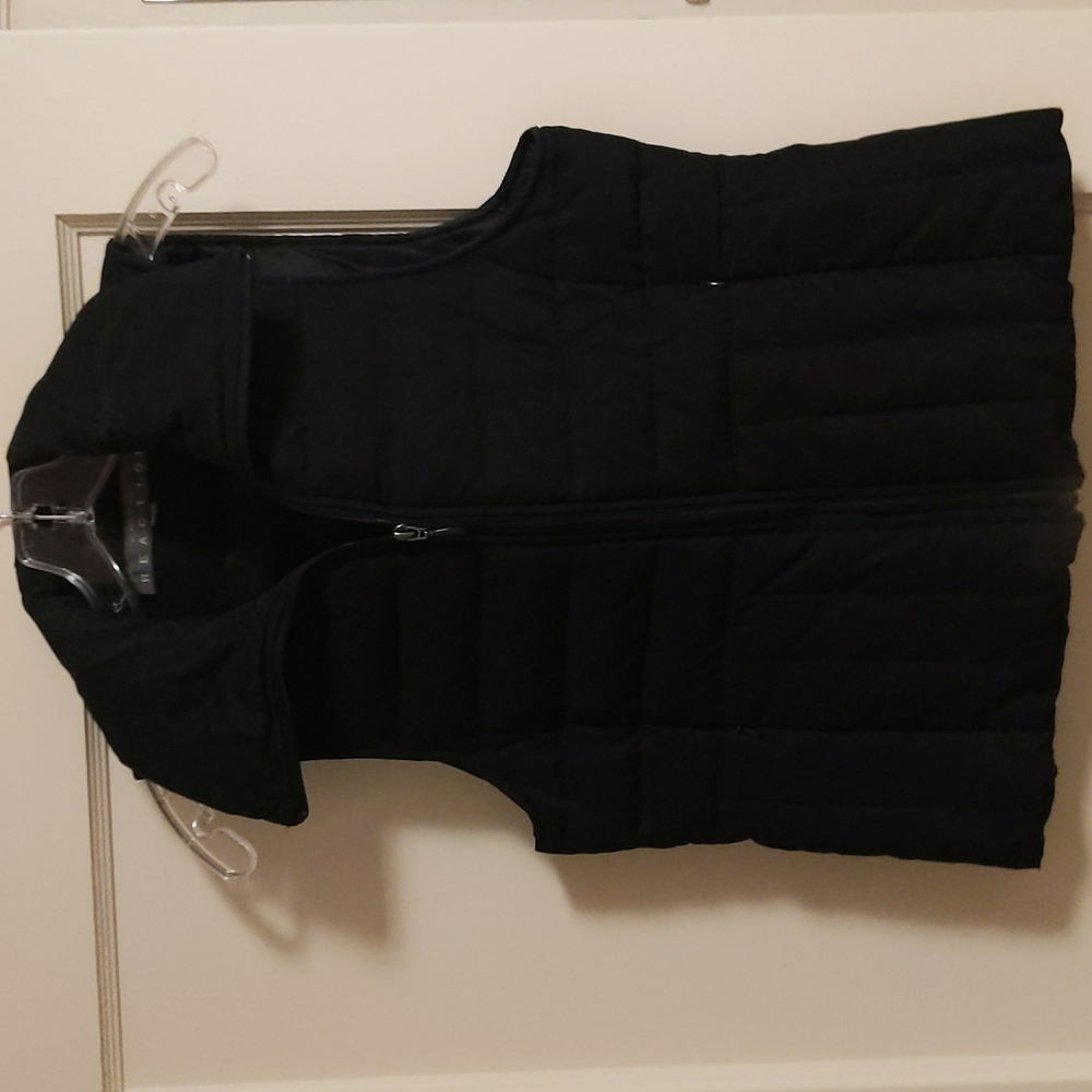 Quilted down puffy vest